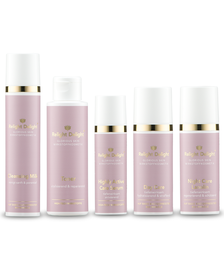 Relight Delight - Glorious Skin - Gesichtspflege - Set 330ml