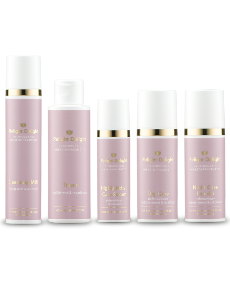 Relight Delight - Glorious Skin - Gesichtspflege - Set 330ml