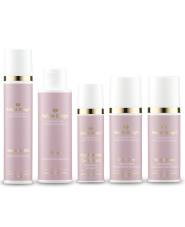 Relight Delight - Glorious Skin - Gesichtspflege -  Set - vegan 330ml